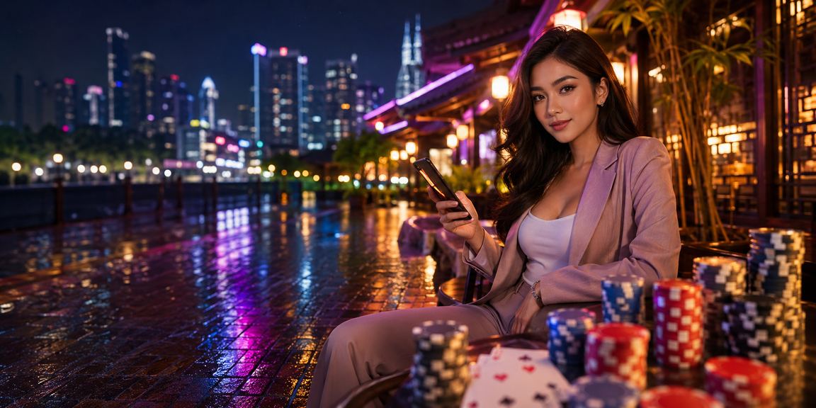 Permainan kad poker bergaya Malaysia di Selangor dengan suasana meja hijau